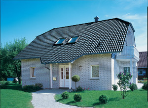 Harzer Pfanne Dachsteine Deckung