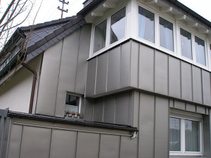 Stehfalz-Fassade