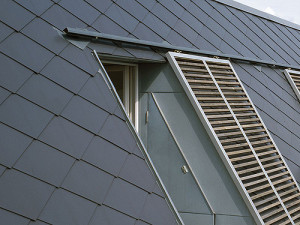 Faserzement Rhombus Deckung blauschwarz