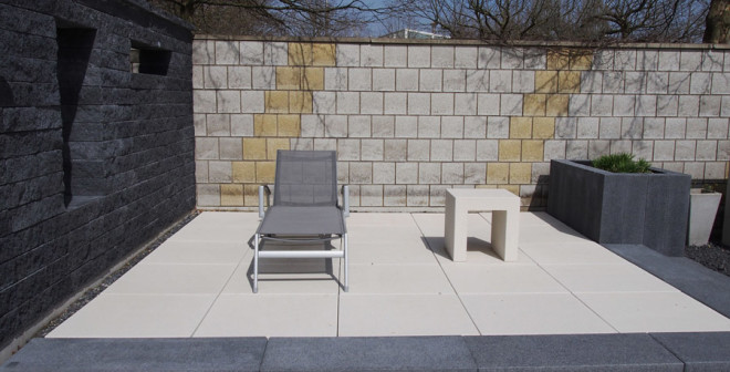 terrasse beton stein